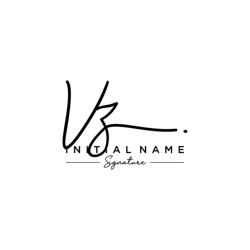 Letter VZ Signature Logo Template Vector