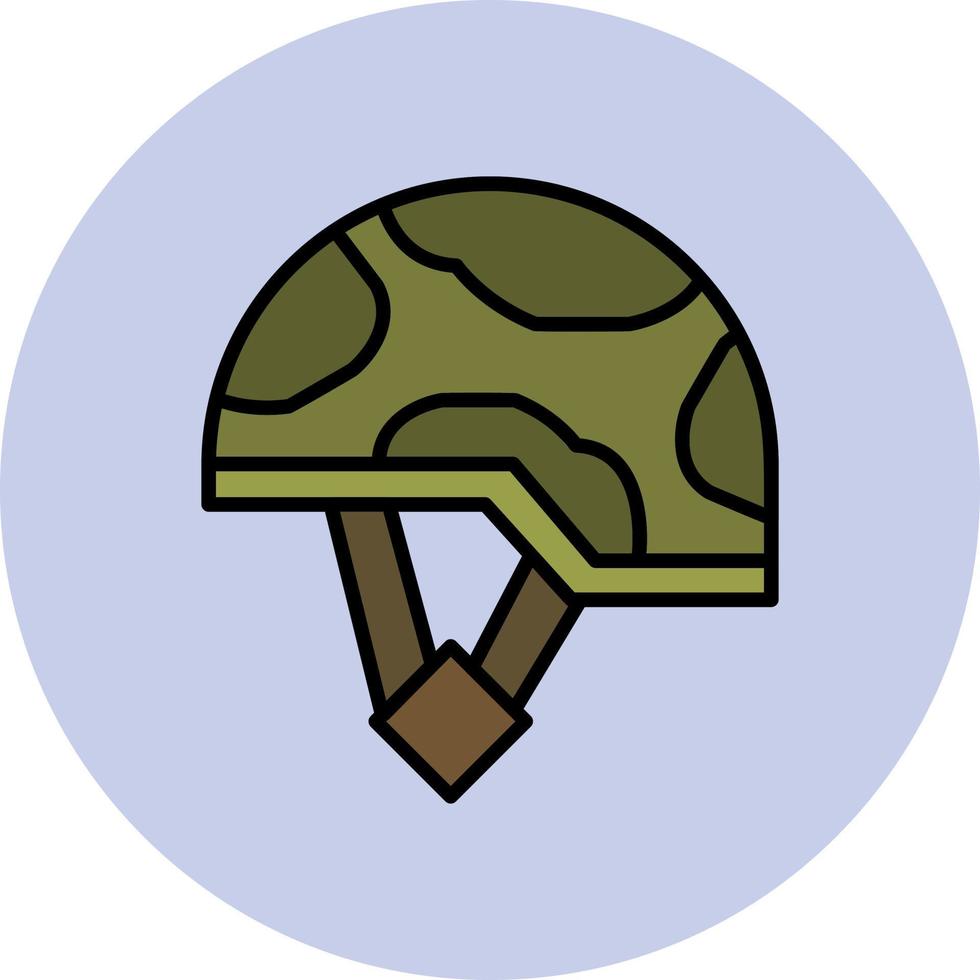 militar casco vector icono