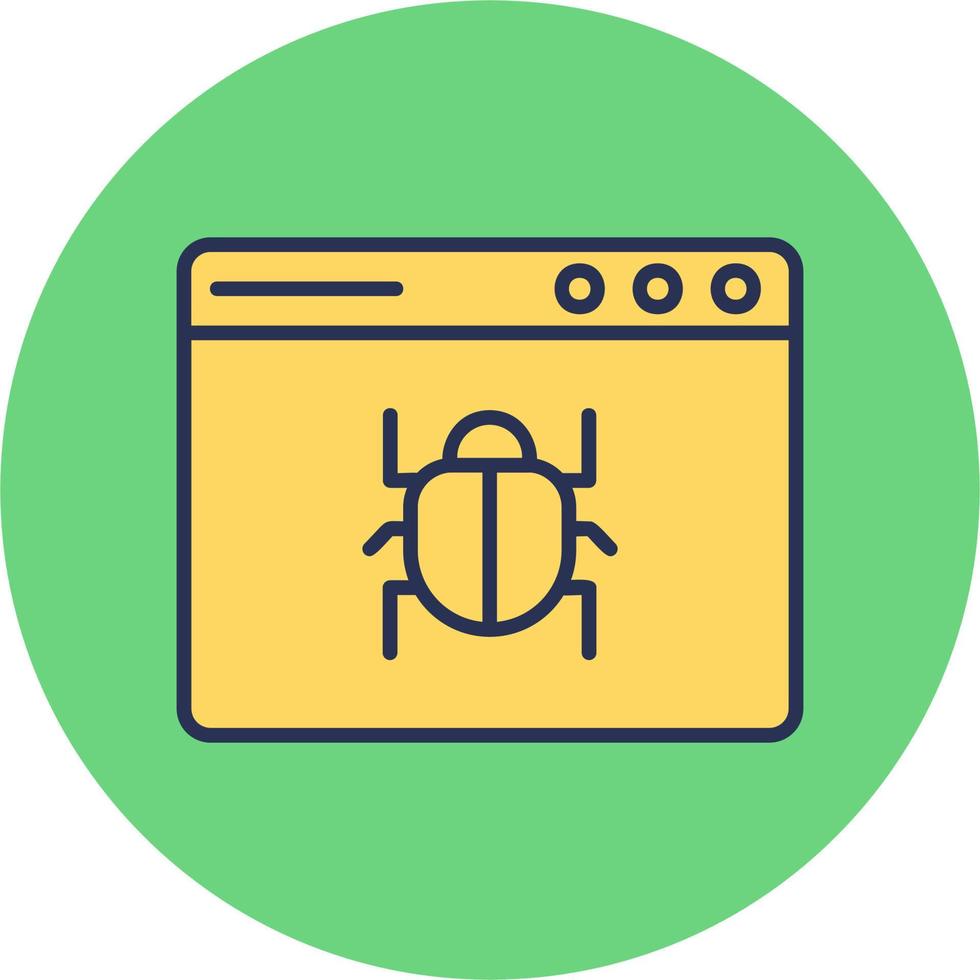 Web Bug Vector Icon