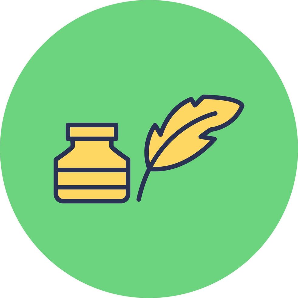 Quill And Ink Vector Icon