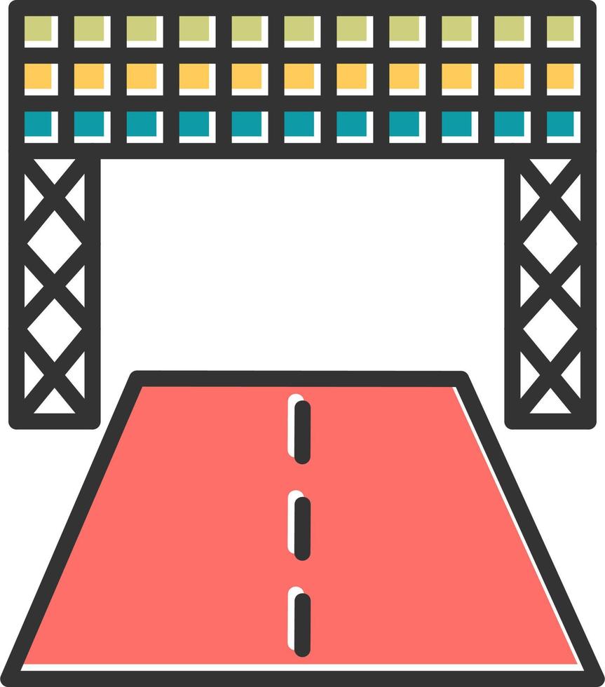 Racetrack Vector Icon