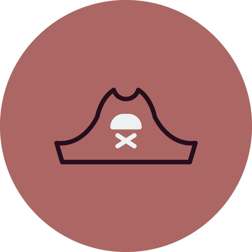 icono de vector de sombrero pirata