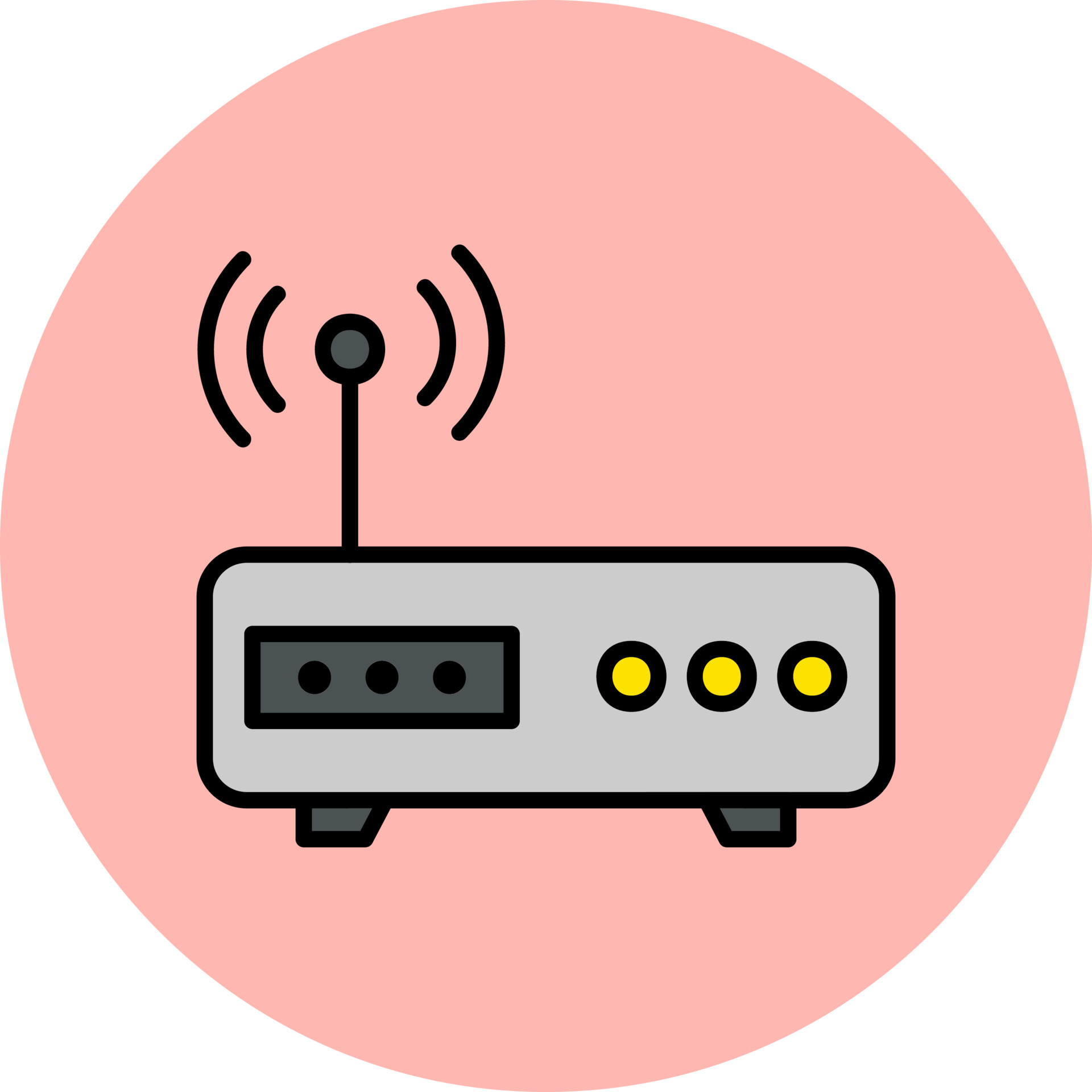 Modem Vector Icon 20520624 Vector Art at Vecteezy