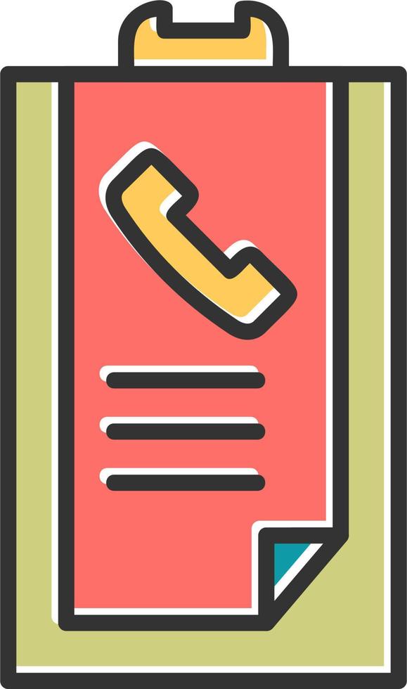 Call list History Vector Icon