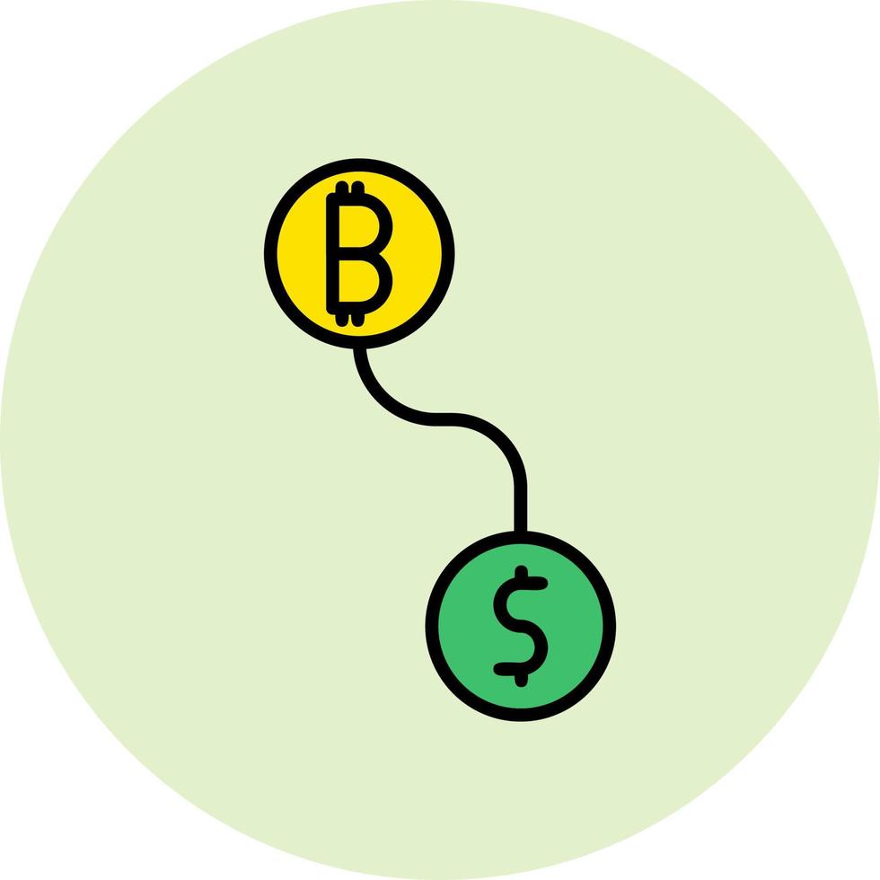 Btc conversion Vector Icon