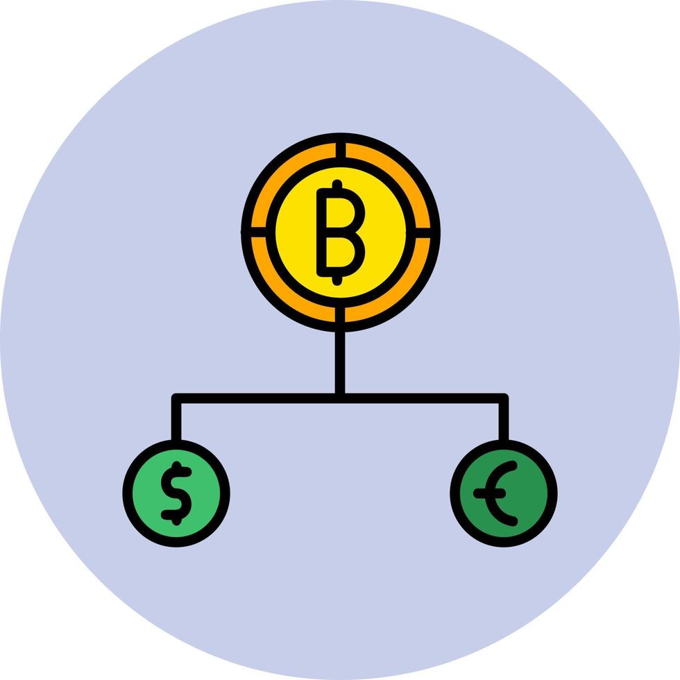 Divide Currency Vector Icon