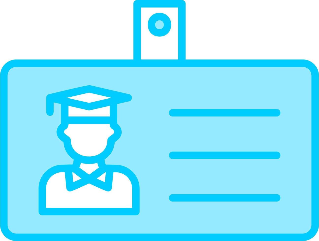Student Id Card Vector Icon