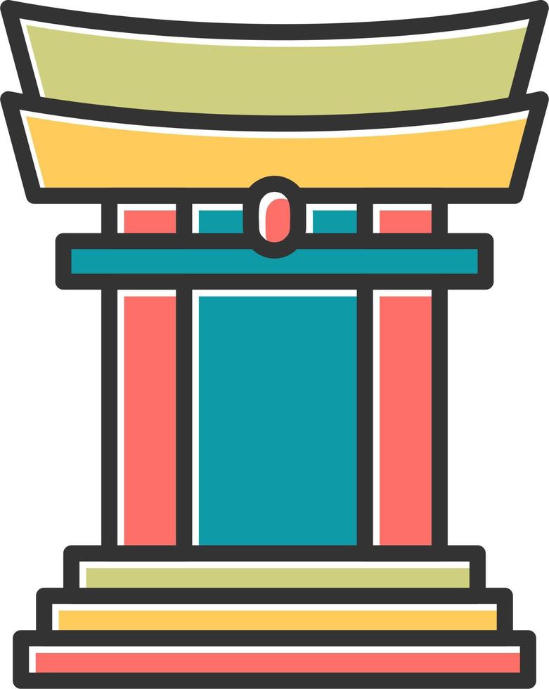 Torii Gate Vector Icon