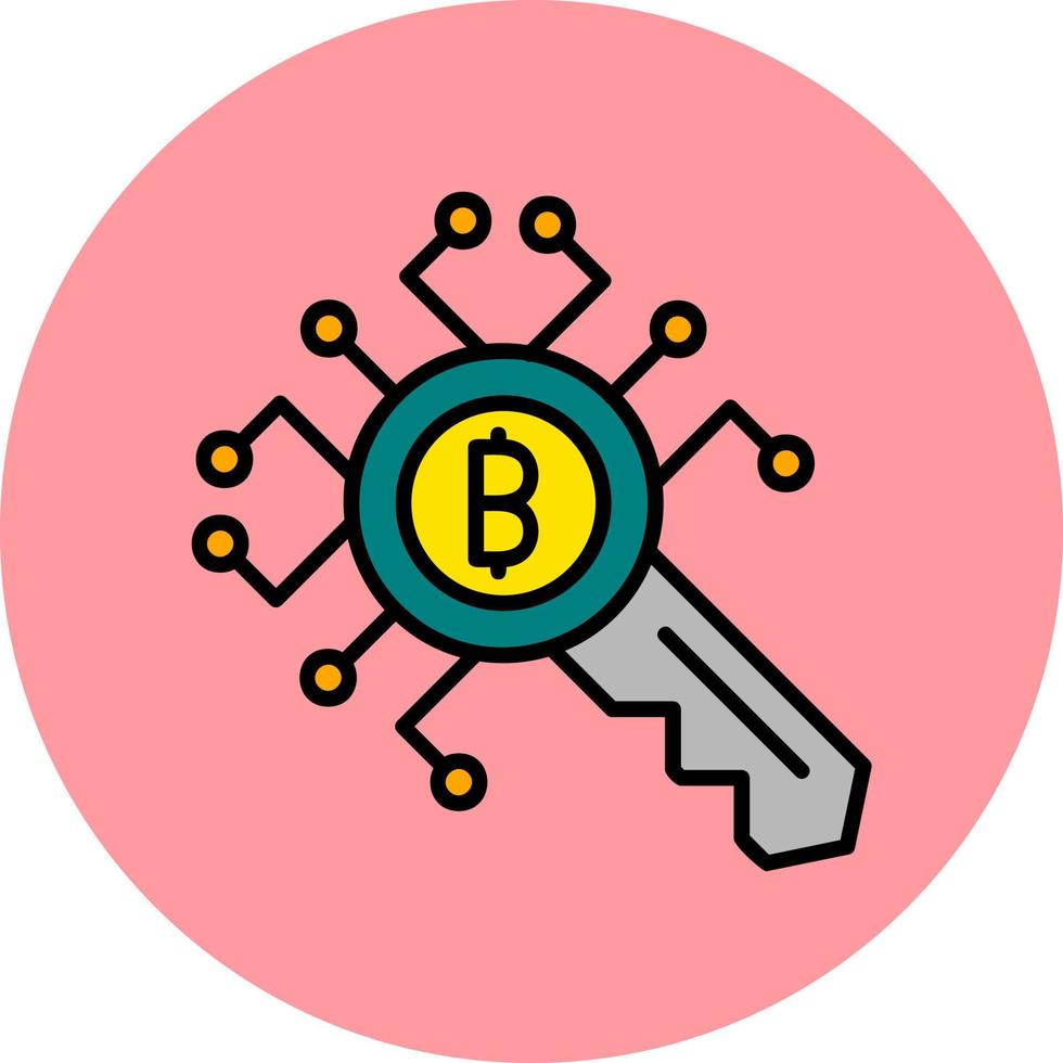 Encryption Key Vector Icon