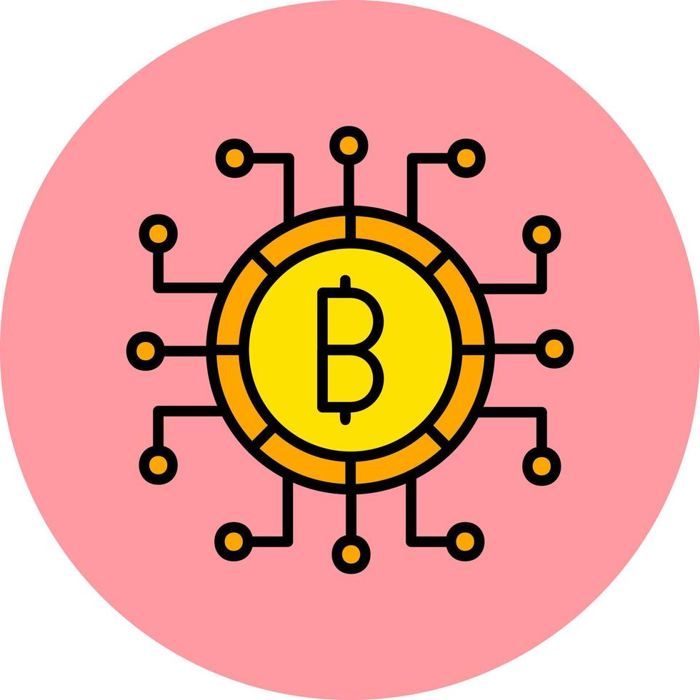 digital dinero vector icono