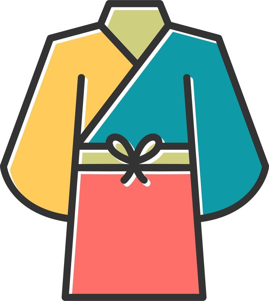 yukata vector icono