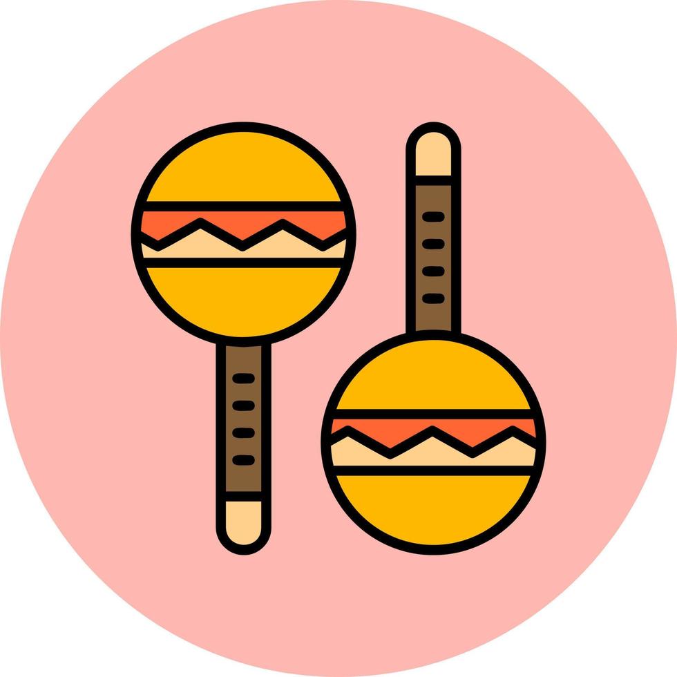 icono de vector de maracas