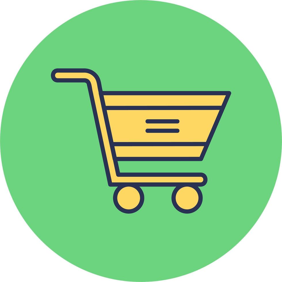 icono de vector de carrito de compras