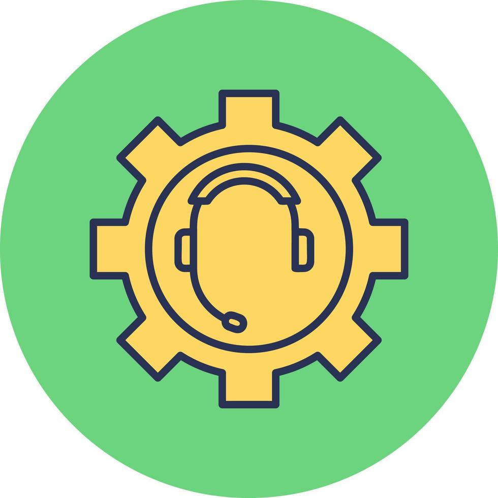 Call Serves setting Vector Icon