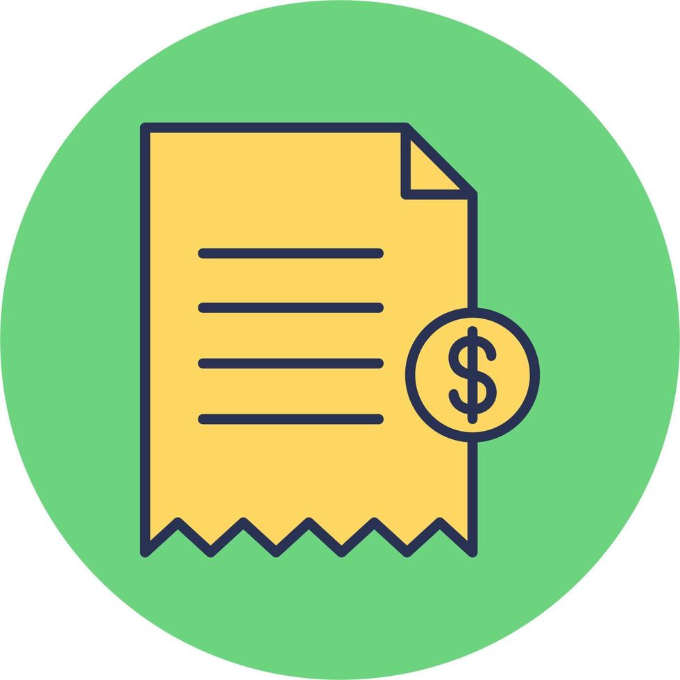 Shopping Receipt Vector Icon