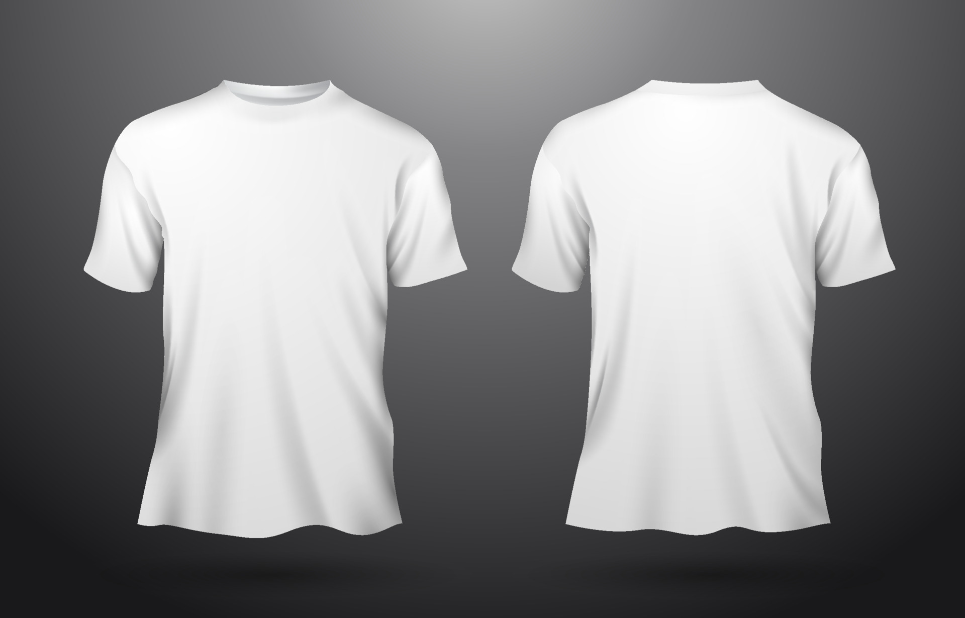 White 3D T-Shirt Mockup 20521283 Vector Art at Vecteezy