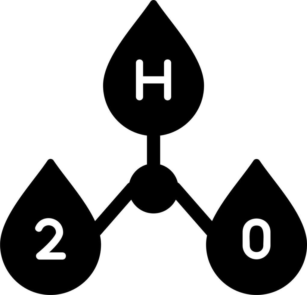 H2o Vector Icon
