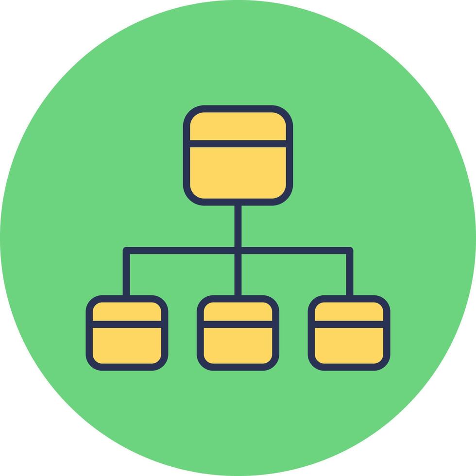 icono de vector de diagrama de flujo