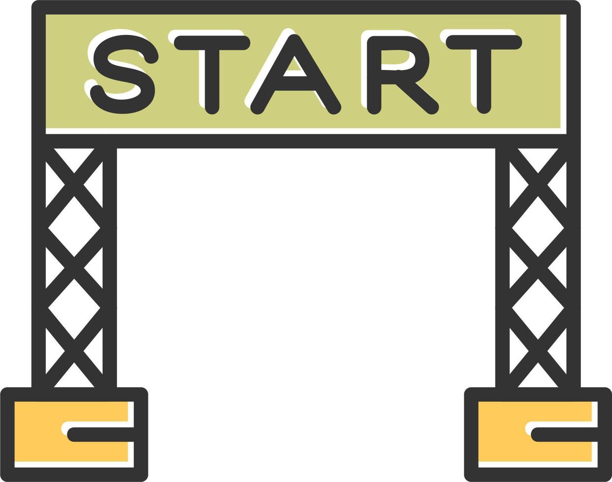 Start Line Vector Icon