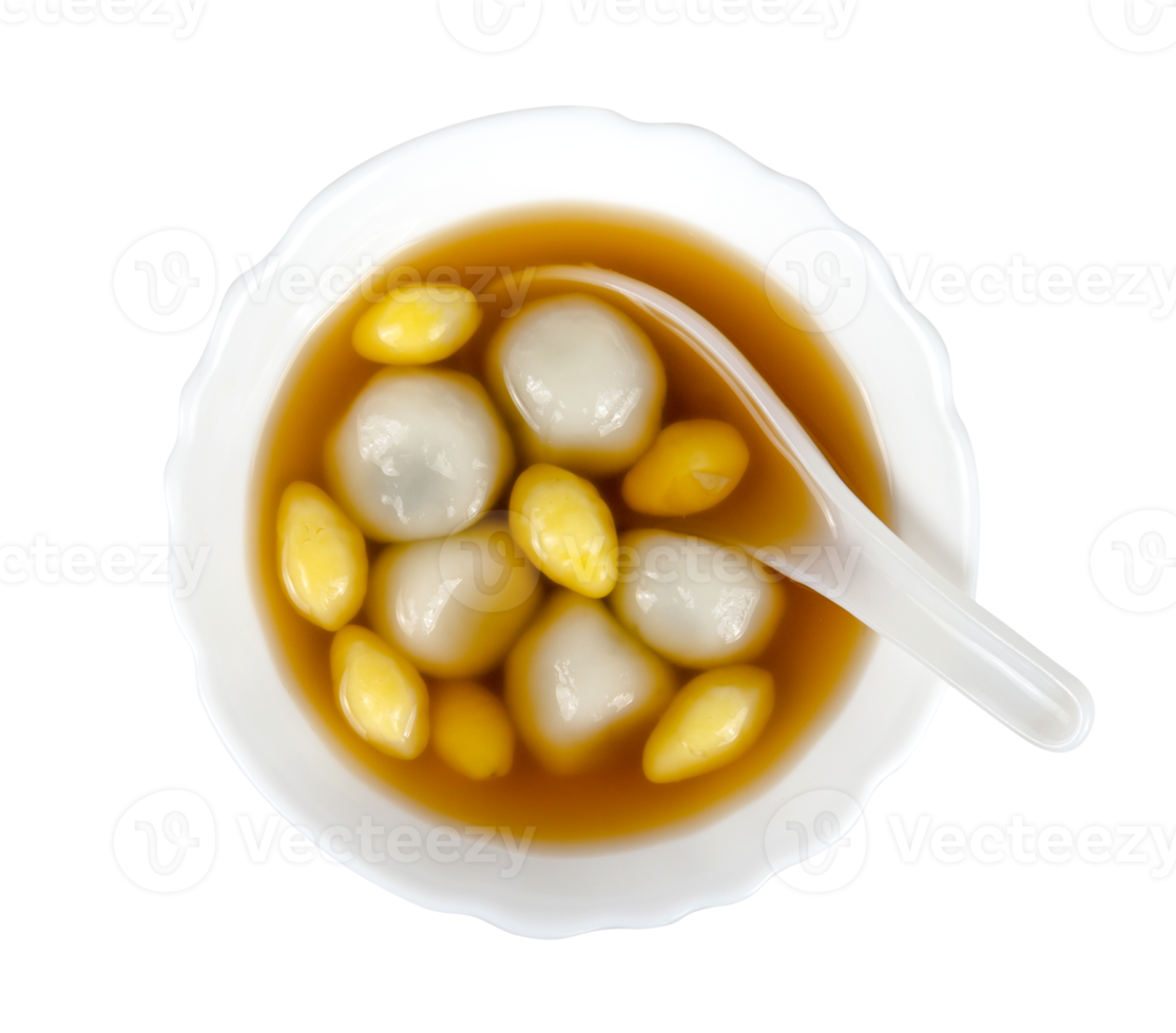 Black Sesame Dumpling in Ginger Tea Recipes isolated png