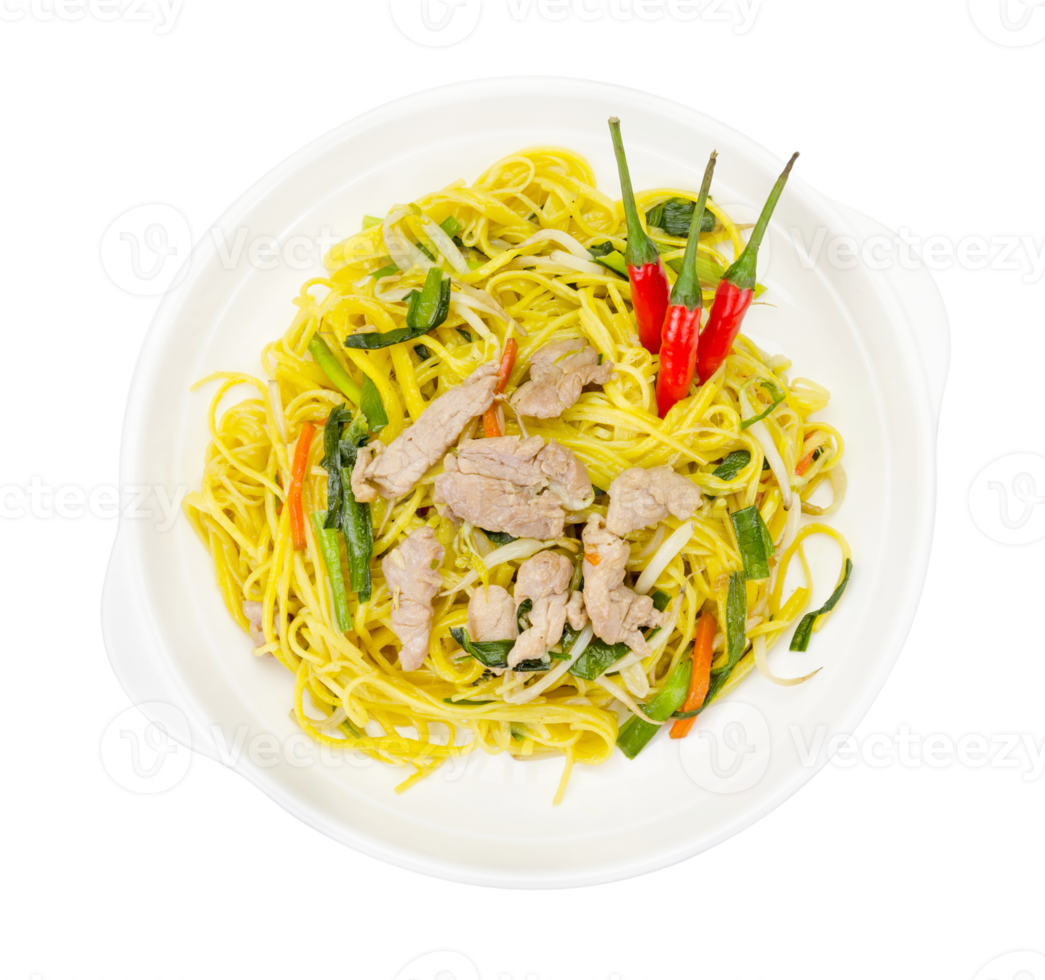 Stir fried noodles isolated png