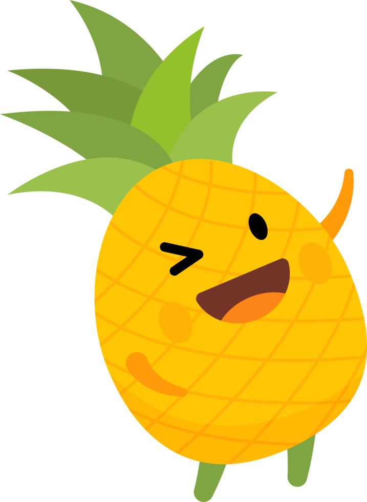 ananas tecknad serie karaktär png