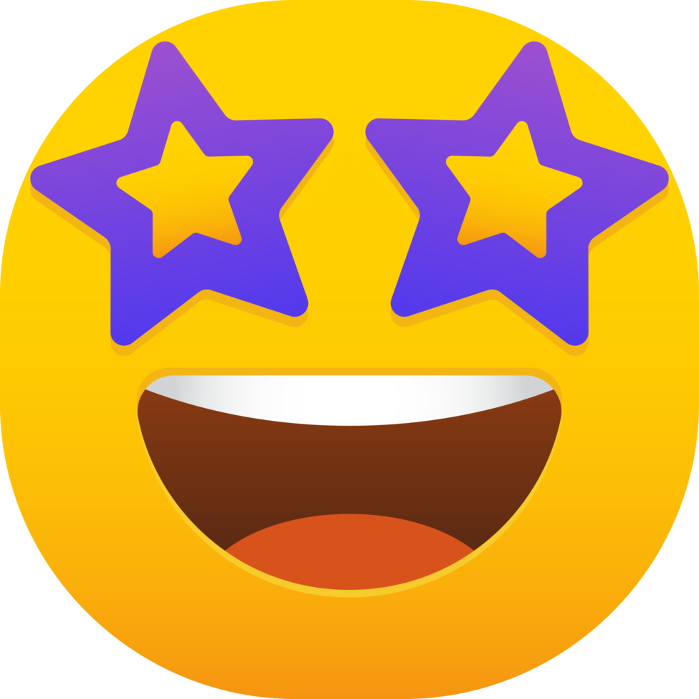 Grinning Face With Star Eyes Emoji 20522262 PNG eyes-emoji