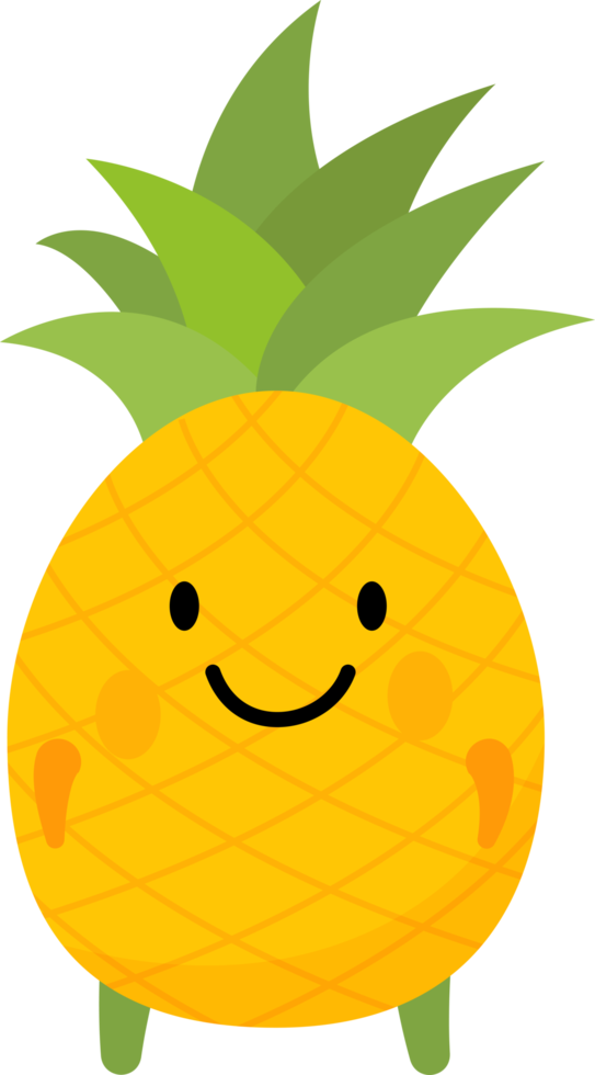 ananas-zeichentrickfigur png