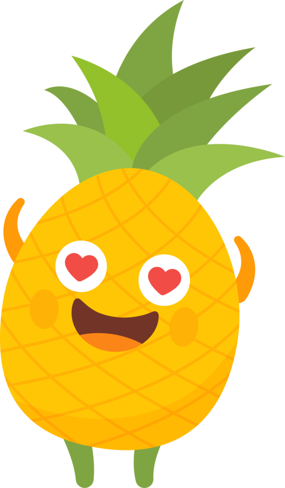 ananas-zeichentrickfigur png