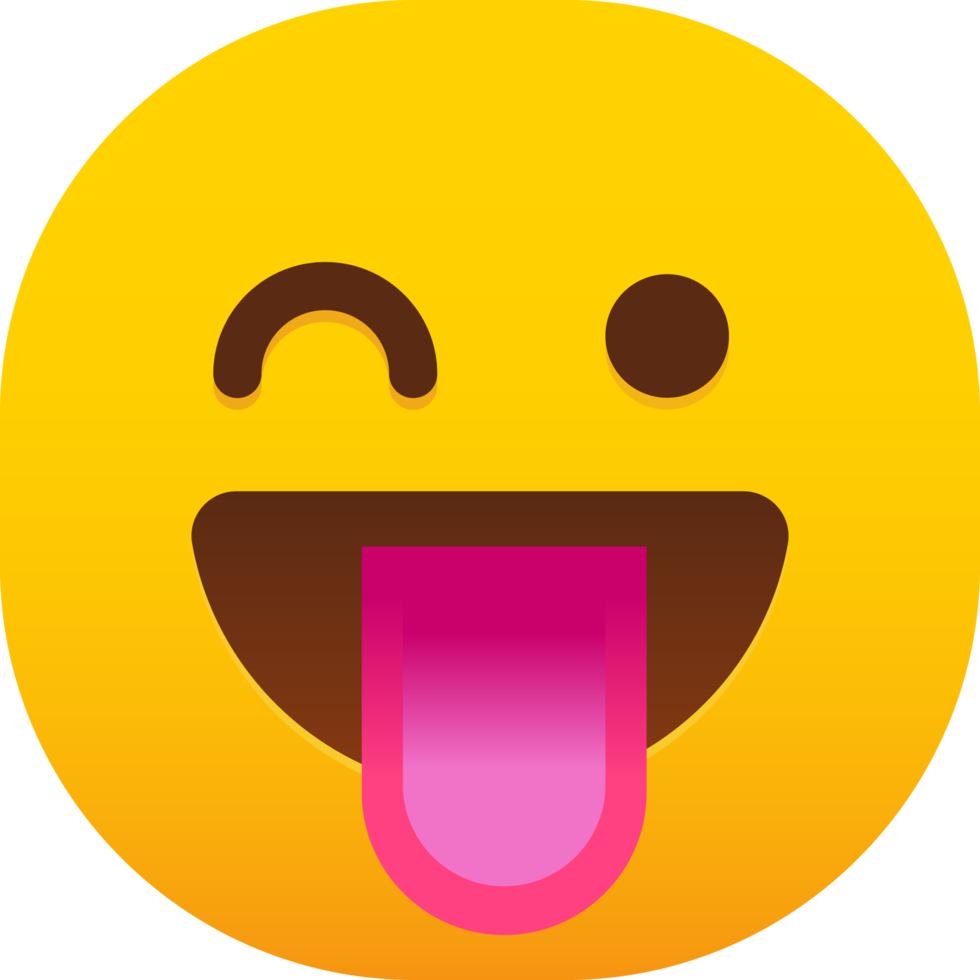 Face with Tongue emoji png