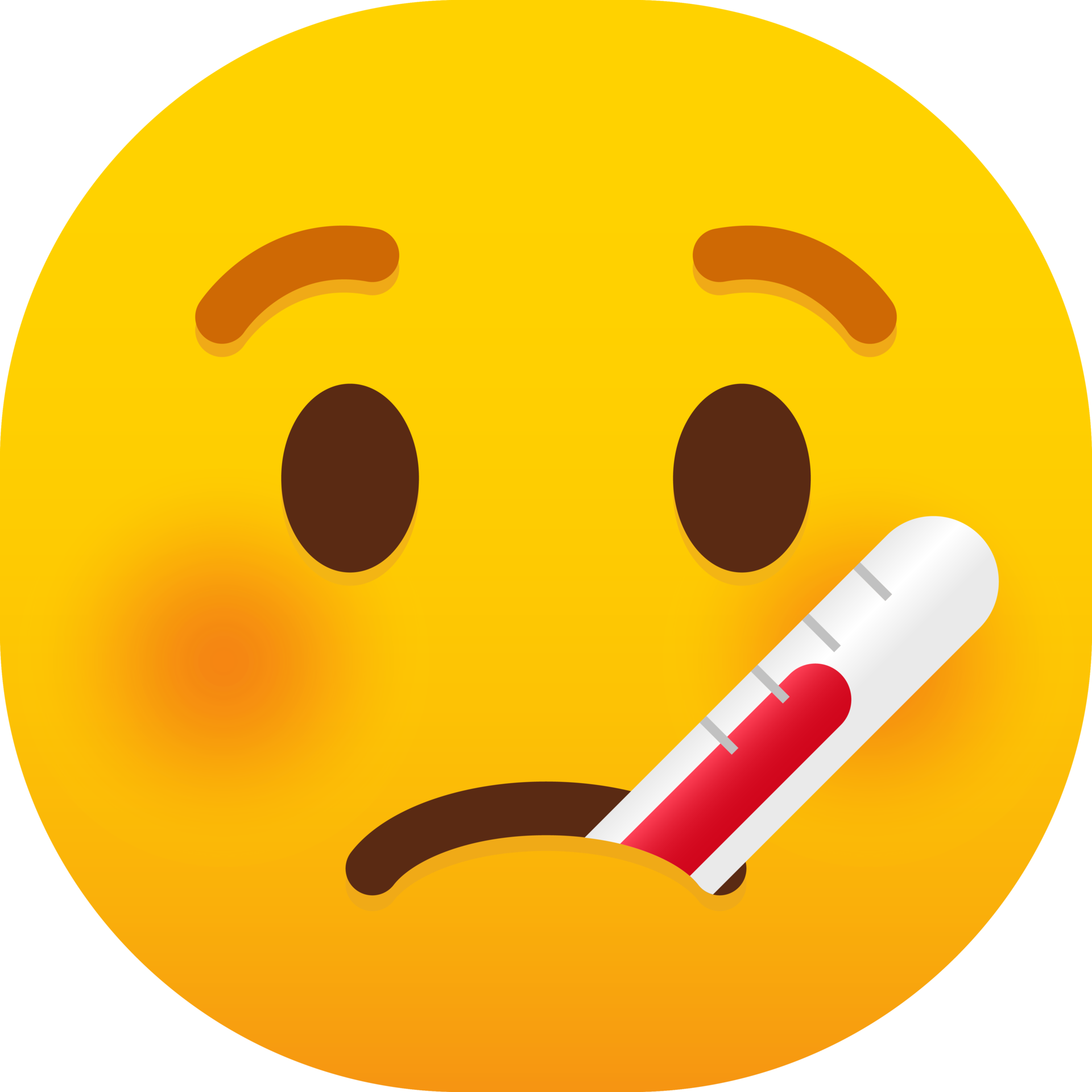 Face with Thermometer emoji 20522269 PNG