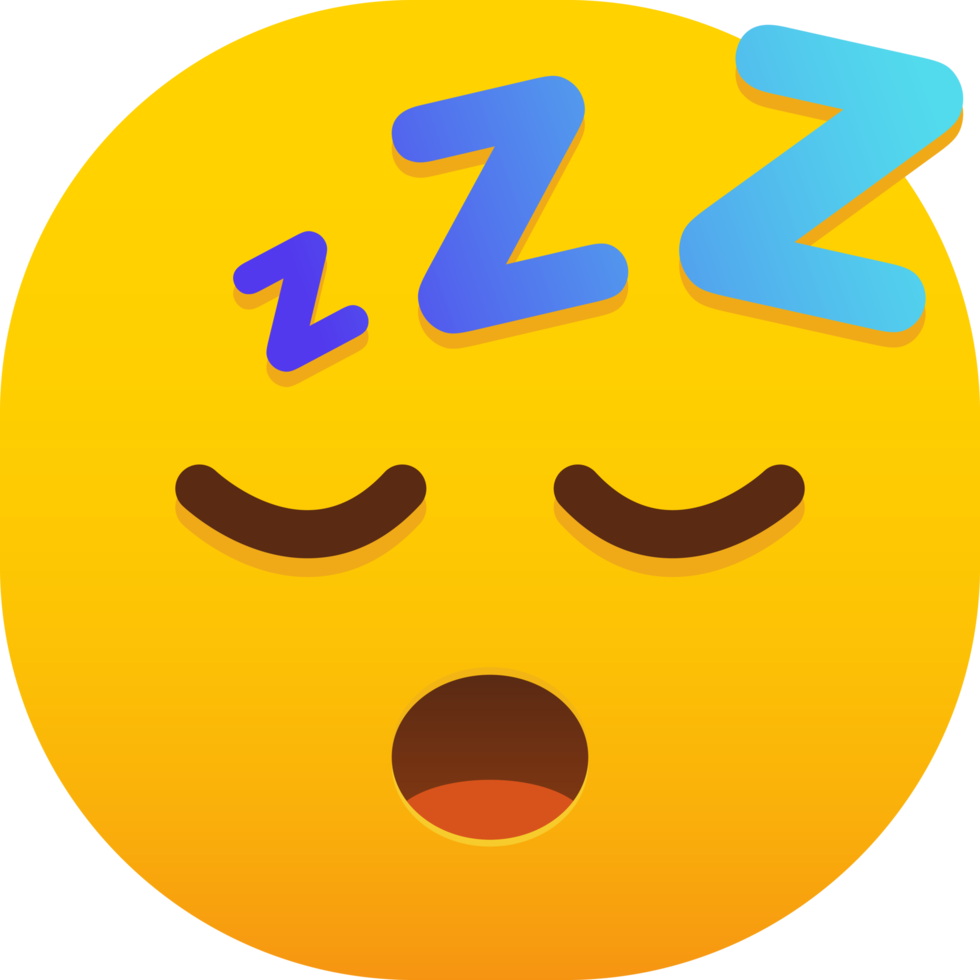 emojis de cara durmiente png