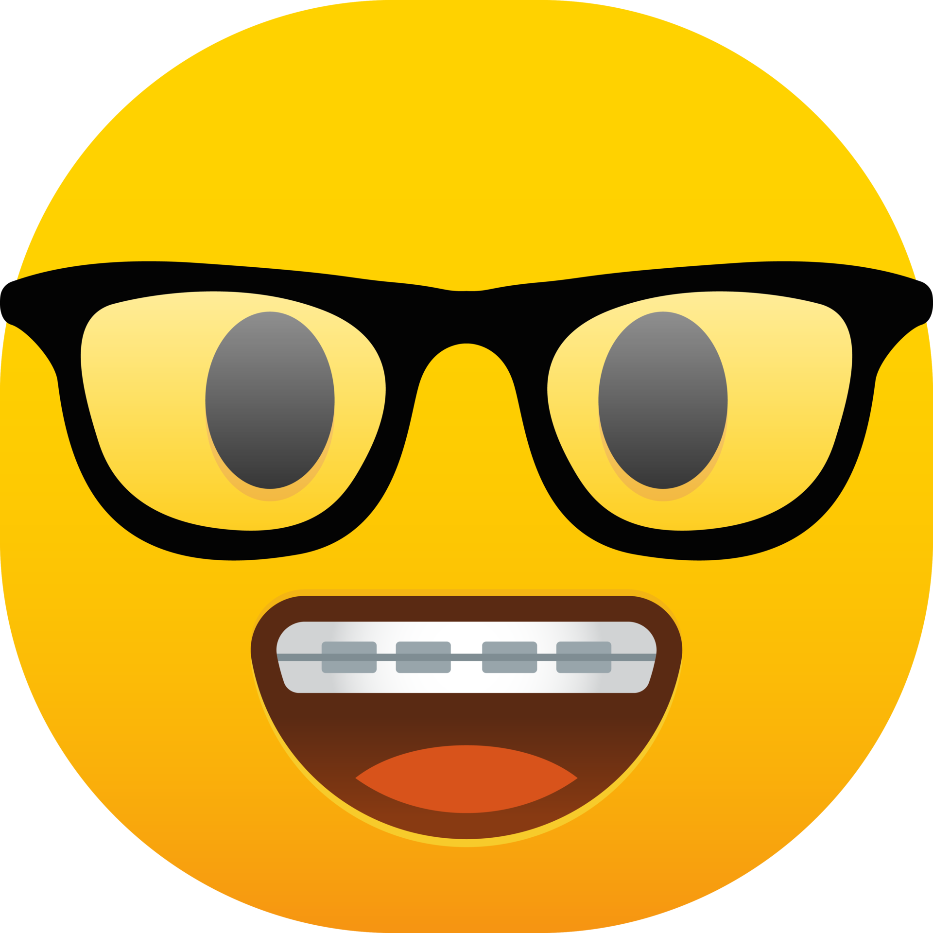 Emoji Nerd Smiley Emoticon Computer Icons, Nerd, Face, Snout, Glasses ...