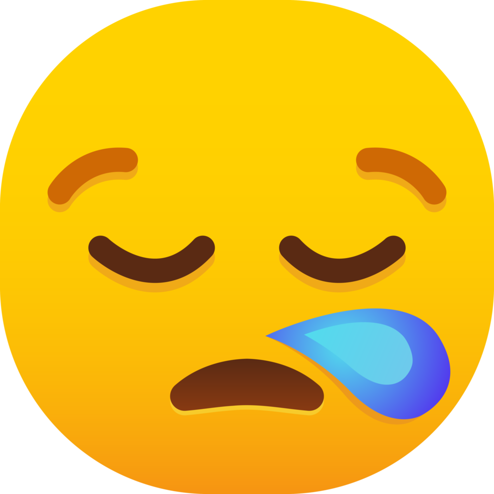 soñoliento cara emoji png