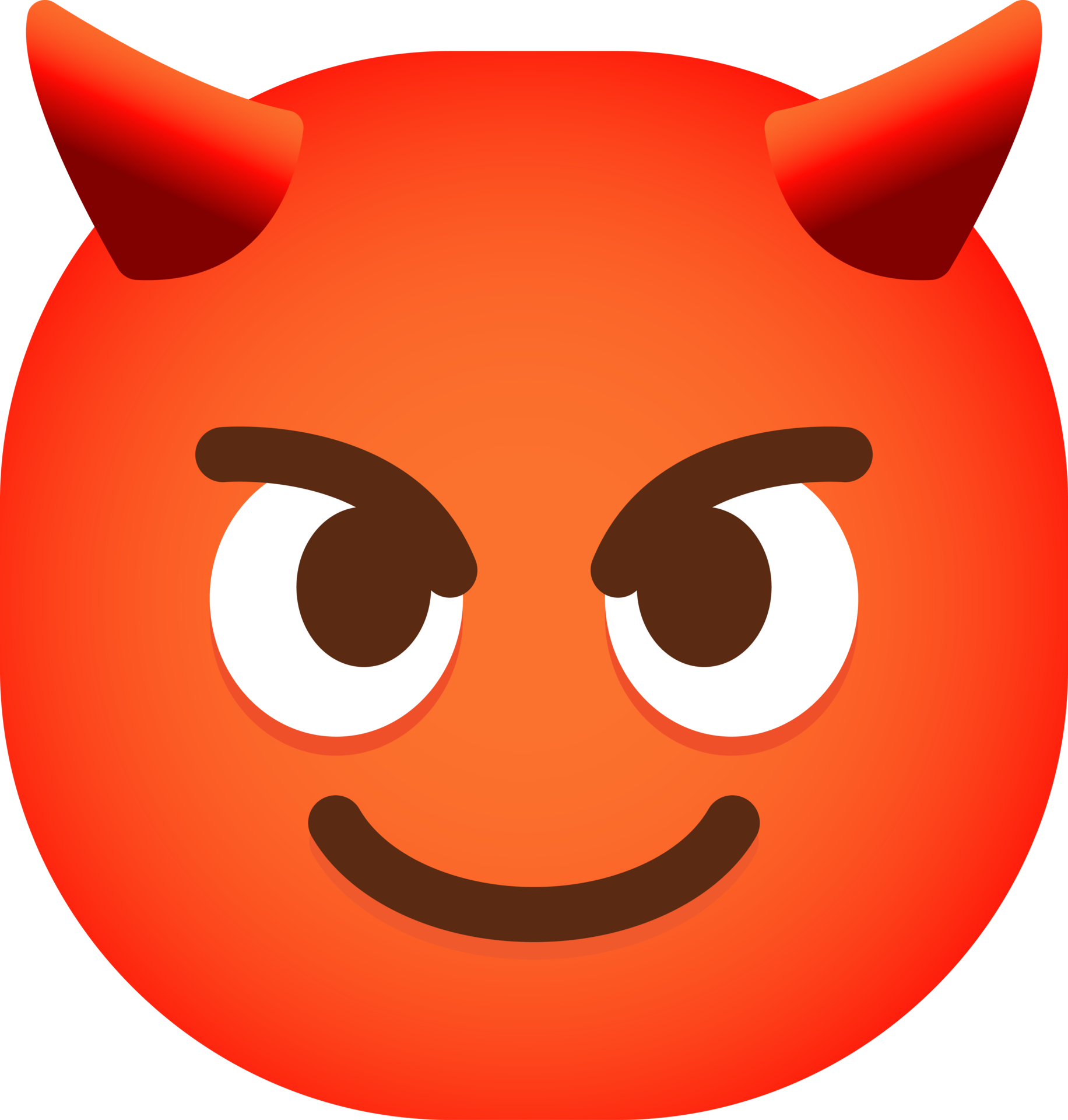 vermelho sorridente face com chifres emoji 20522287 PNG