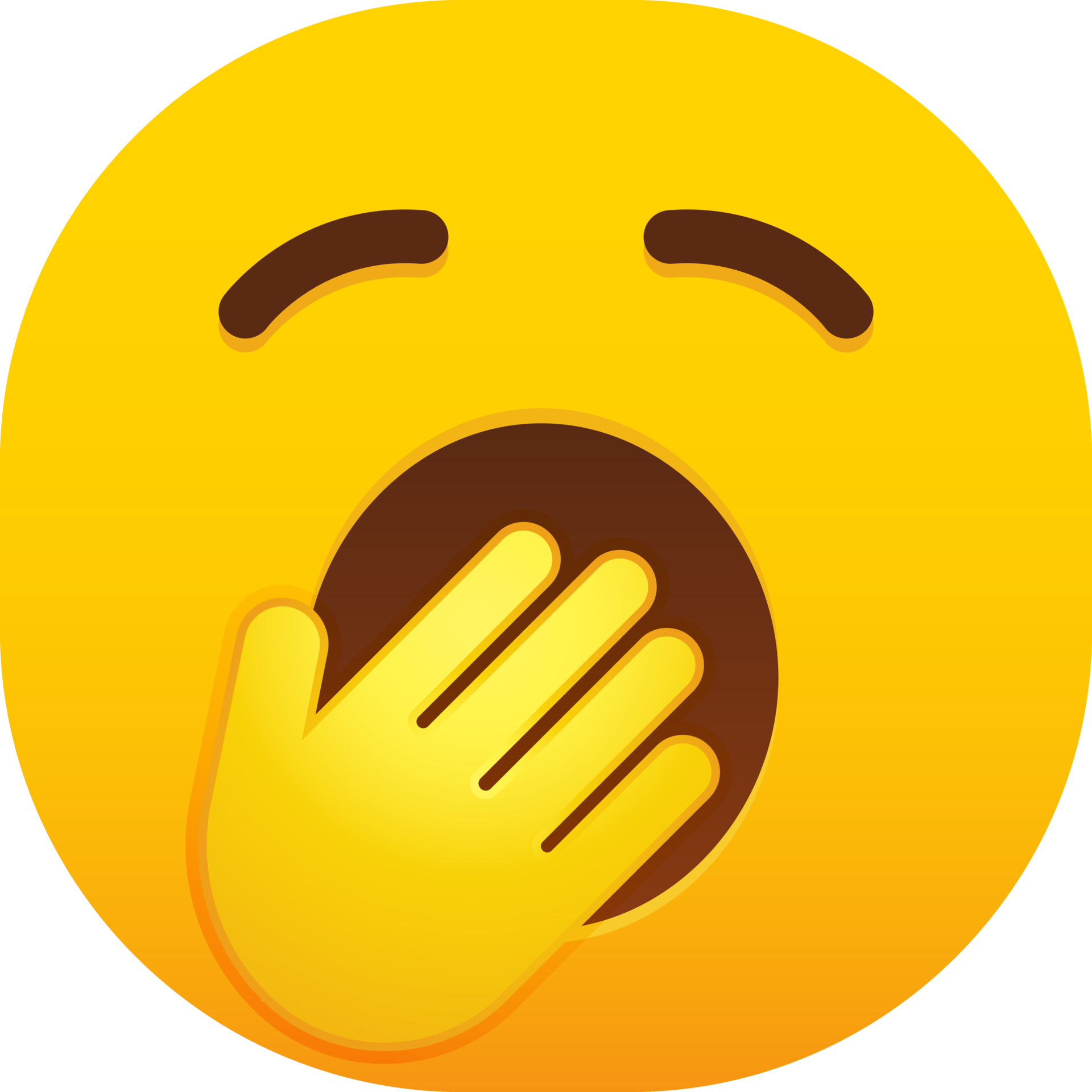 Yawning Face emoji 20522288 PNG