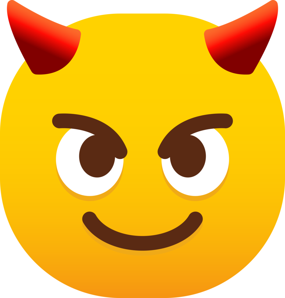 devil face emoji png