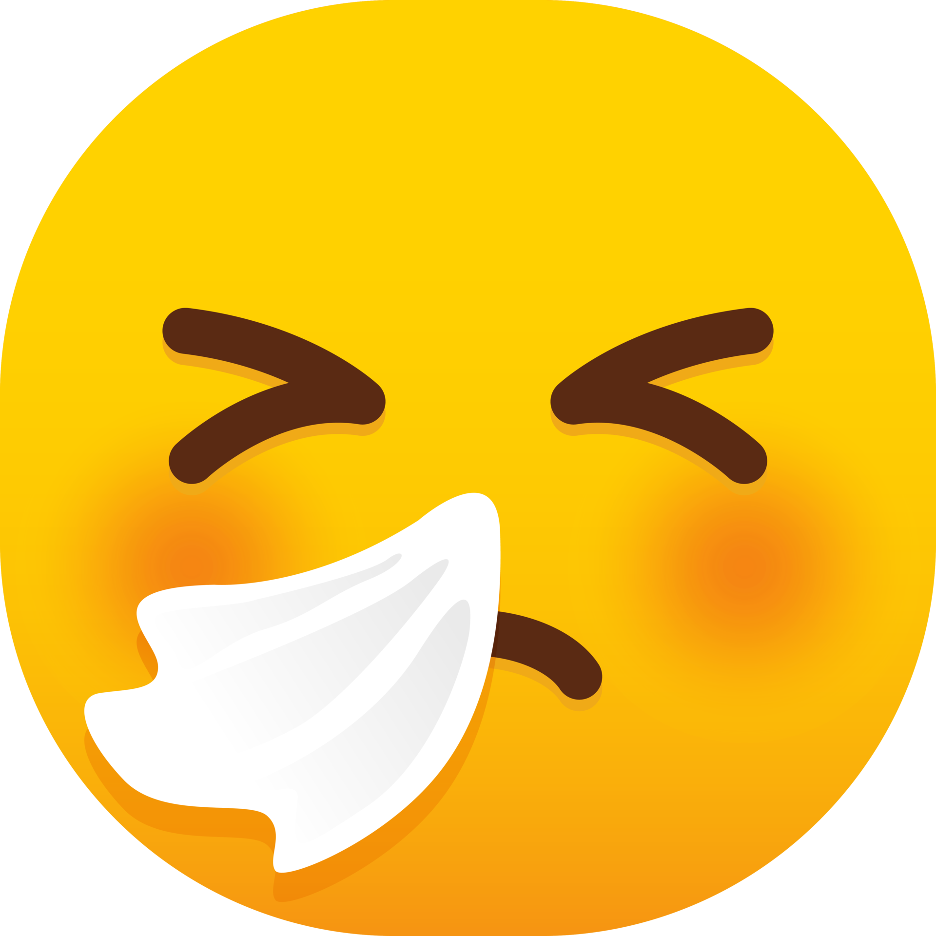 Sneezing Face emoji 20522290 PNG