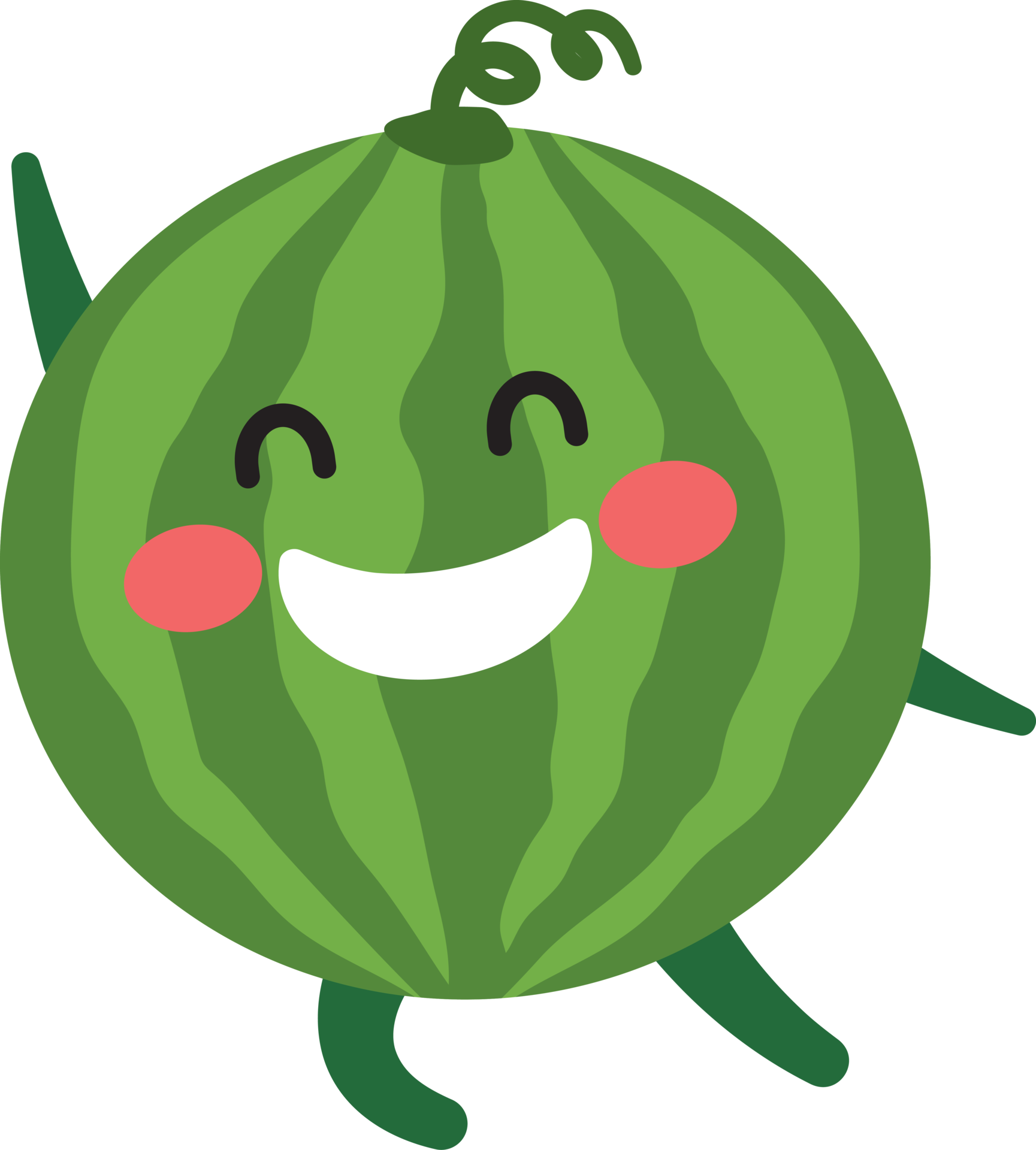Watermelon Cartoon Character 20522292 PNG