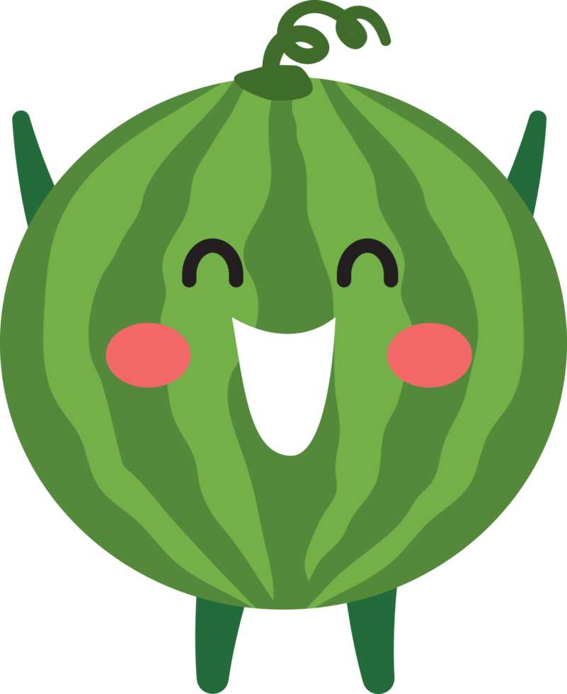 Watermelon Cartoon Character png