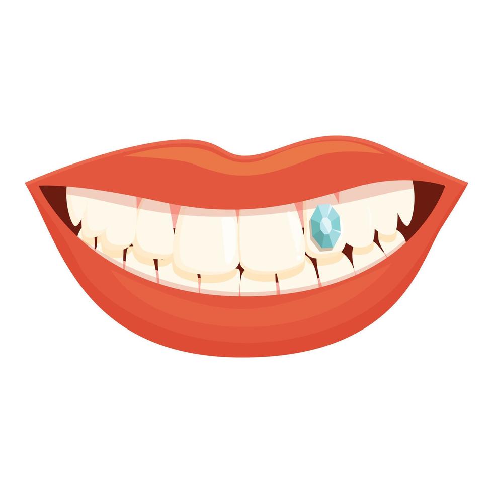 oral joya icono dibujos animados vector. dental cuidado vector