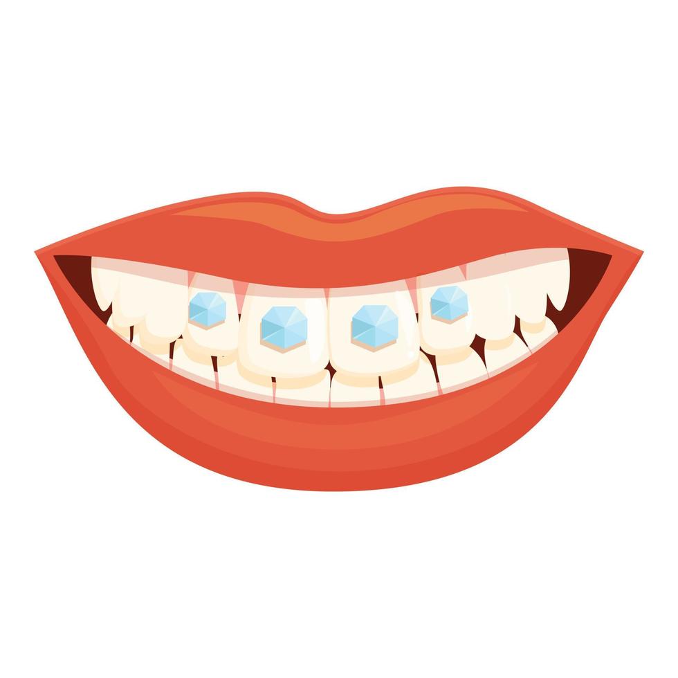 Doctor clean smile icon cartoon vector. Tooth gem vector