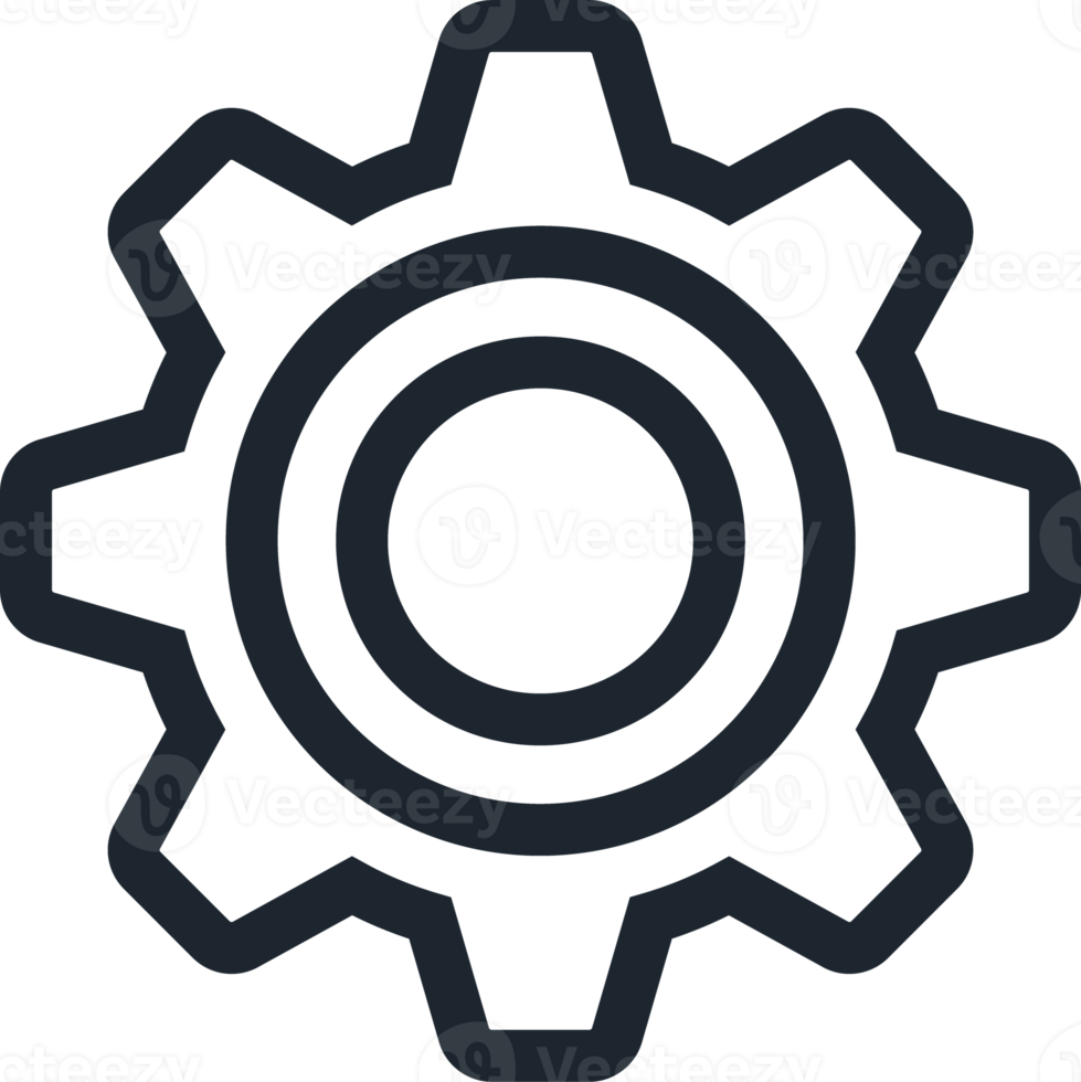 Cog gear Industrial icon, Settings icon. png