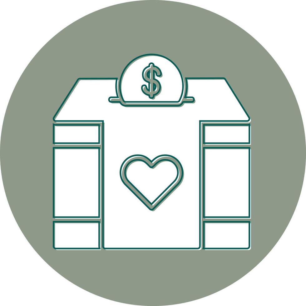 Charity Box Vector Icon