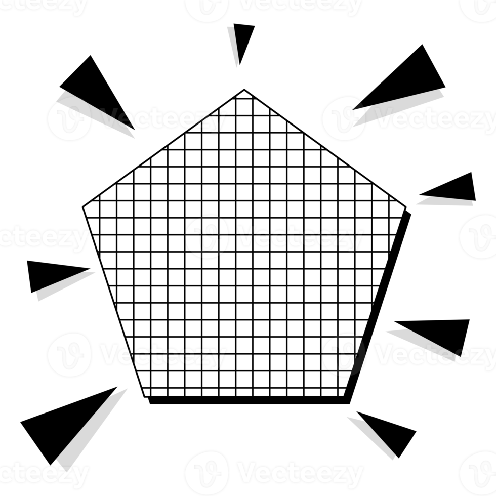 Simple Polygon Chart Paper png