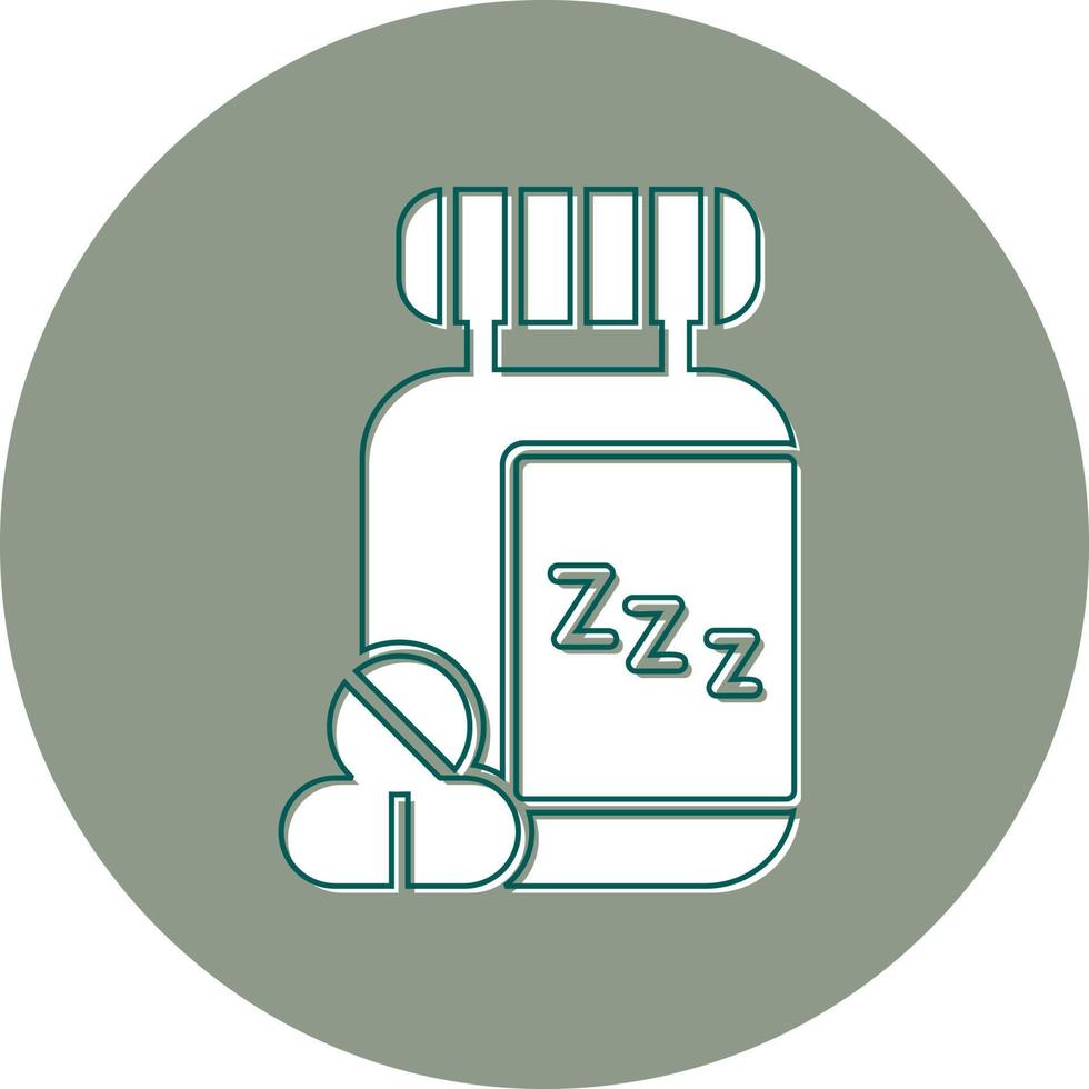 Sleeping Pills Vector Icon