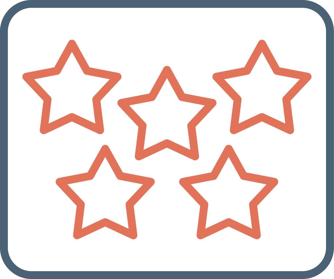 Five Star Vector Icon