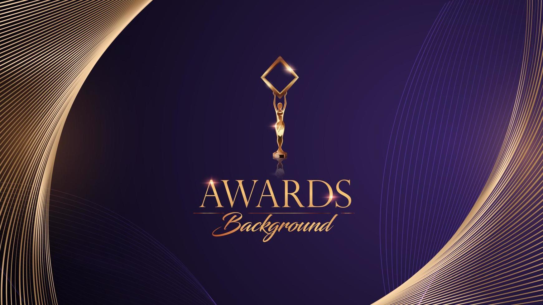 Purple Gold Award Background, luxury graphic. Abstract Background, Royal Premium Design Template.  Amazing Flyer and Brochure Artwork. New Certificate Design. vector