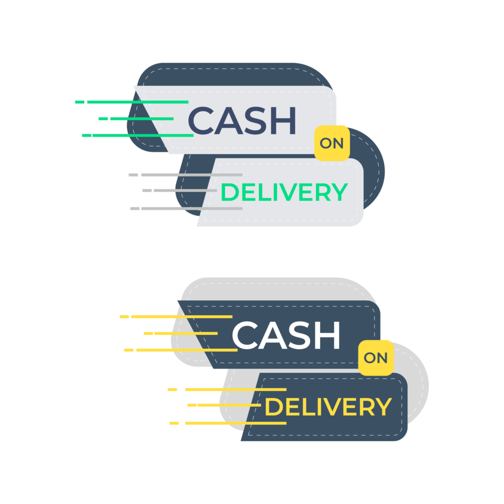 cash on delivery badge pack png