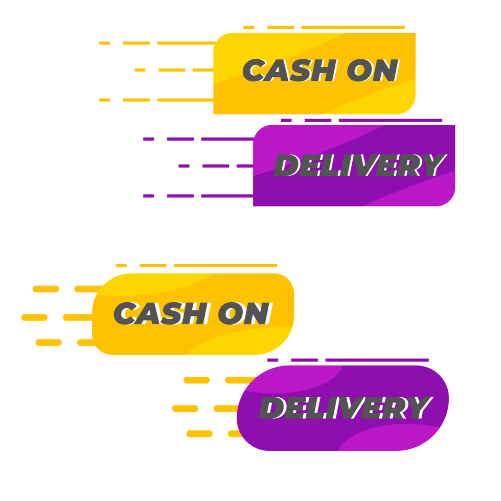 cash on delivery badge pack png